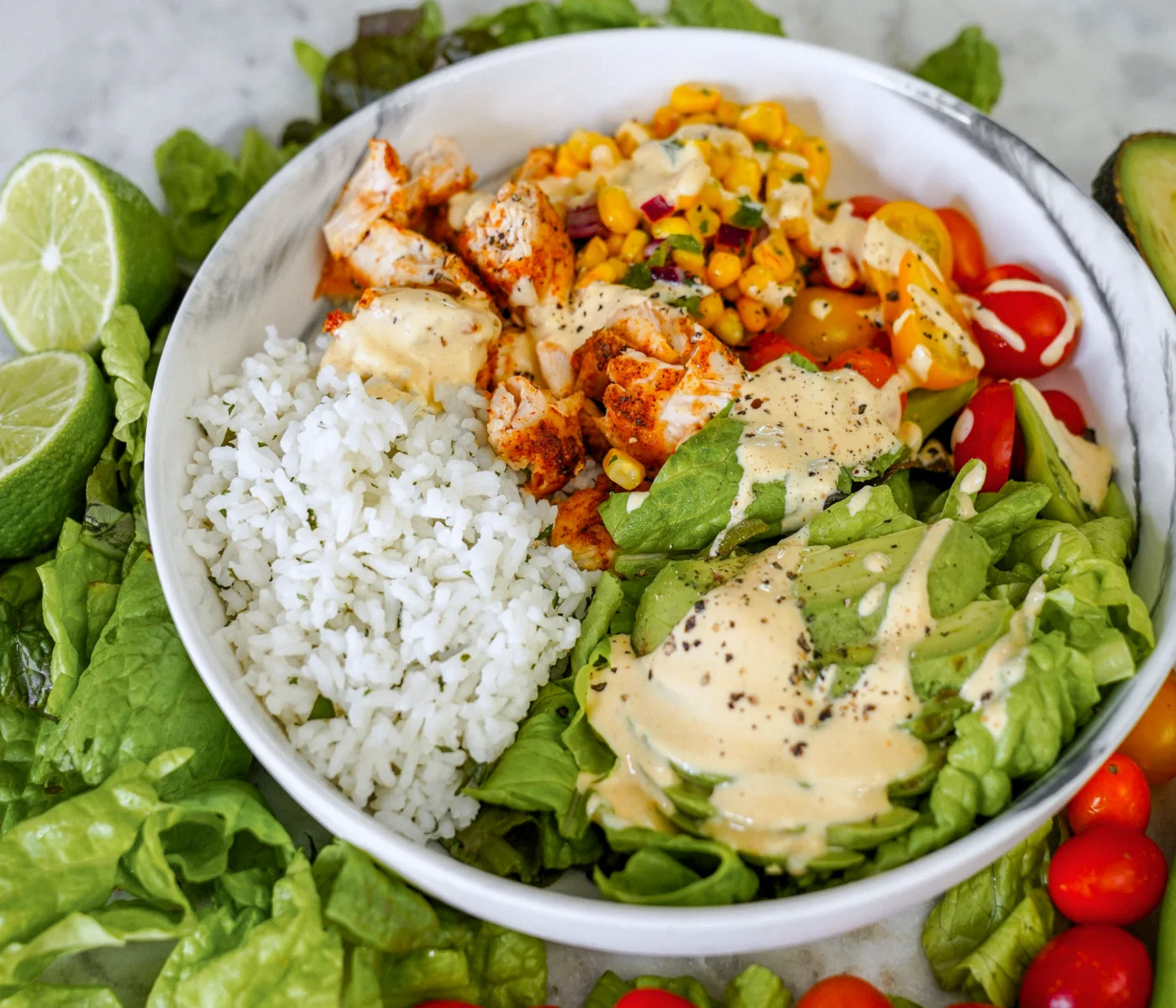 Homemade Chipotle Salad Bowl