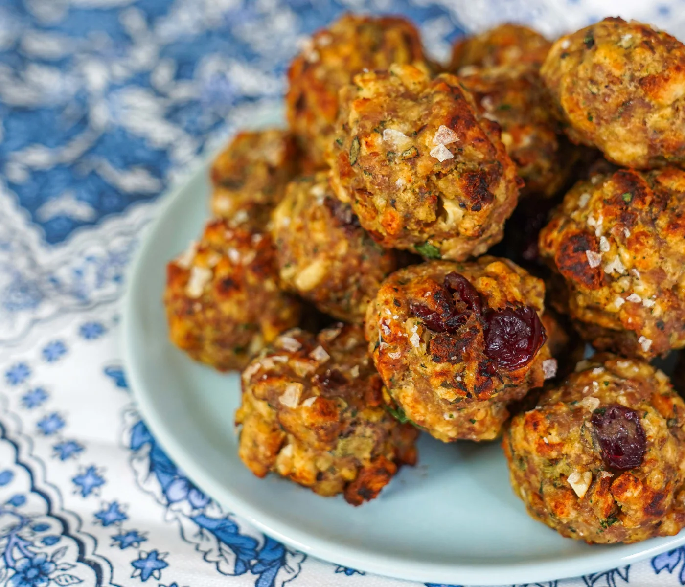 Turkey & Cranberry Stuffing Meatballs