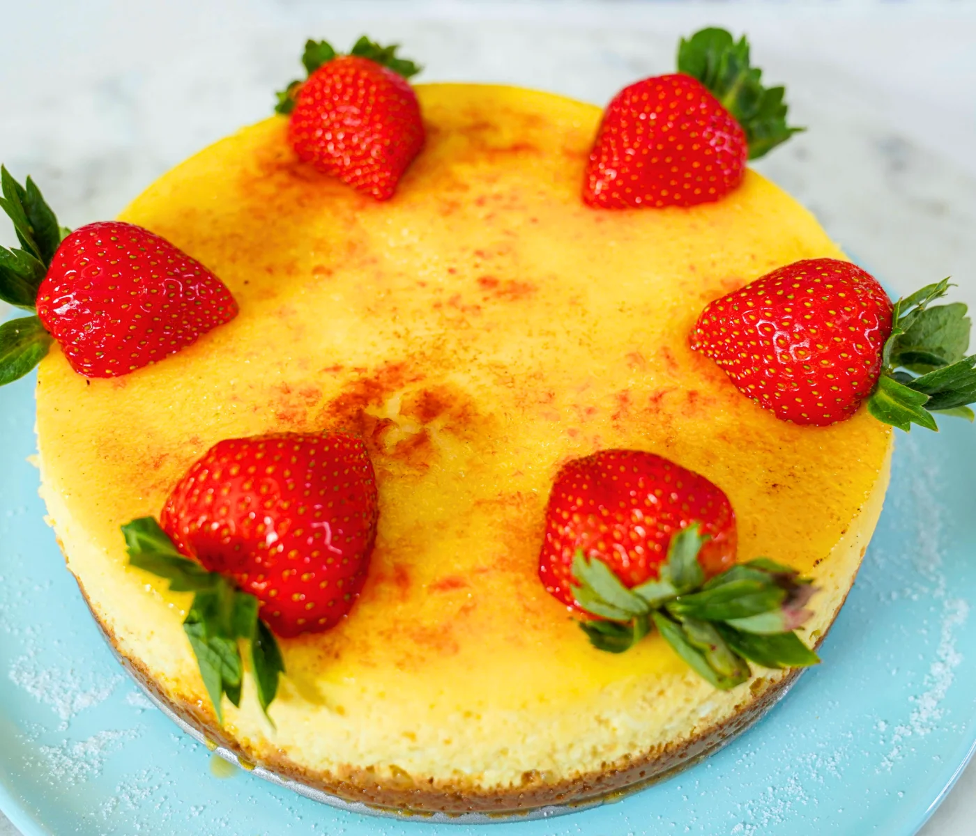 Vanilla Bean Creme Brulee Cheesecake